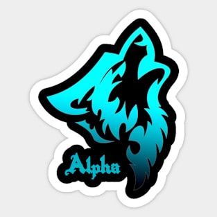 Alpha Wolf Sticker